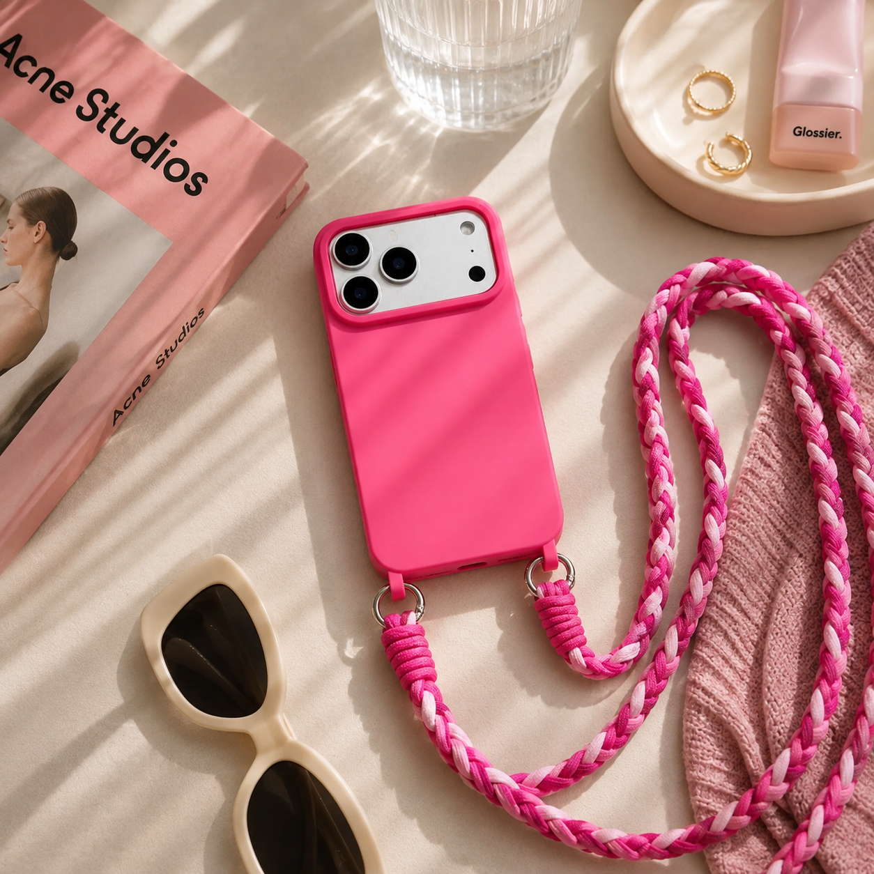 "Happy" - iPhone Crossbody Schutzhülle