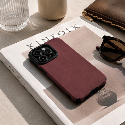 "Peak" - iPhone Schutzhülle mattes Leder