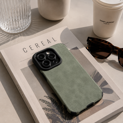 "Peak" - iPhone Schutzhülle mattes Leder