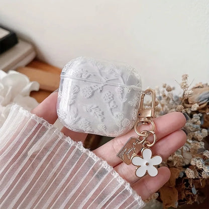 "White Flower" - AirPods Schutzgehäuse